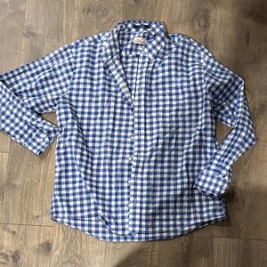 Classic Blue Gingham Men's Shirt